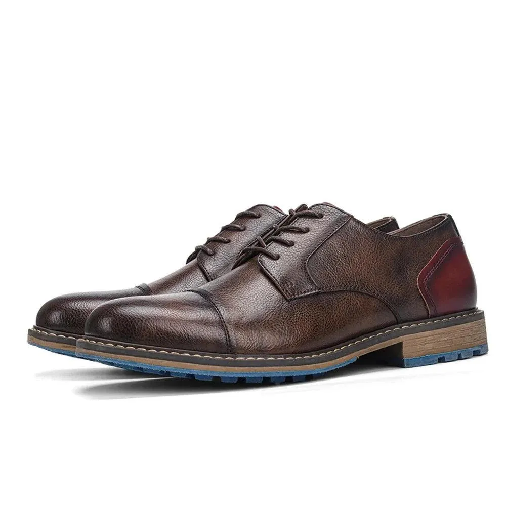 AL6603 Men's Casual Shoes: Comfortable Leather for a Formal Look