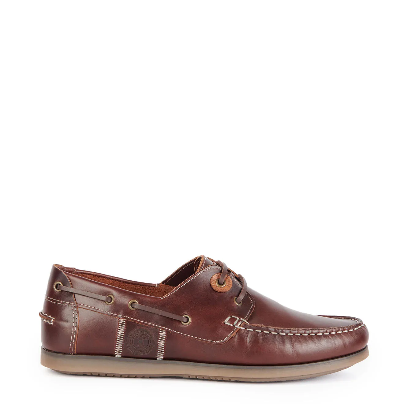 Barbour Wake Boat Shoes Mahogany