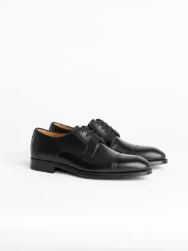 Black Leather Harlan Derby