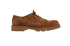 Brunello Cucinelli New Men’s Brown Lace-Up Derby Shoes Lug Sole