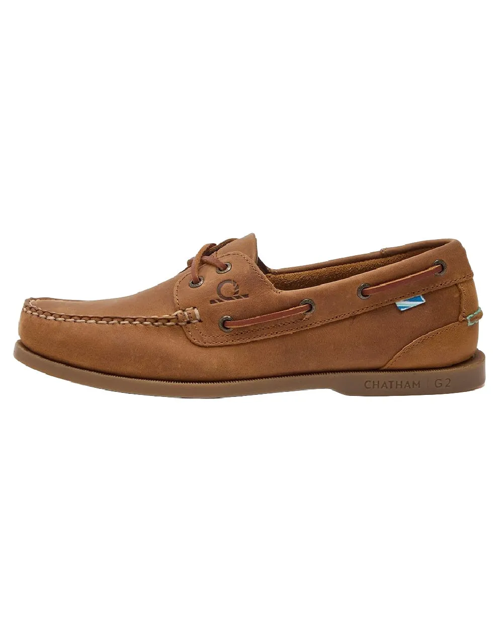 Chatham Mens The Deck II G2 Premium Leather Boat Shoes