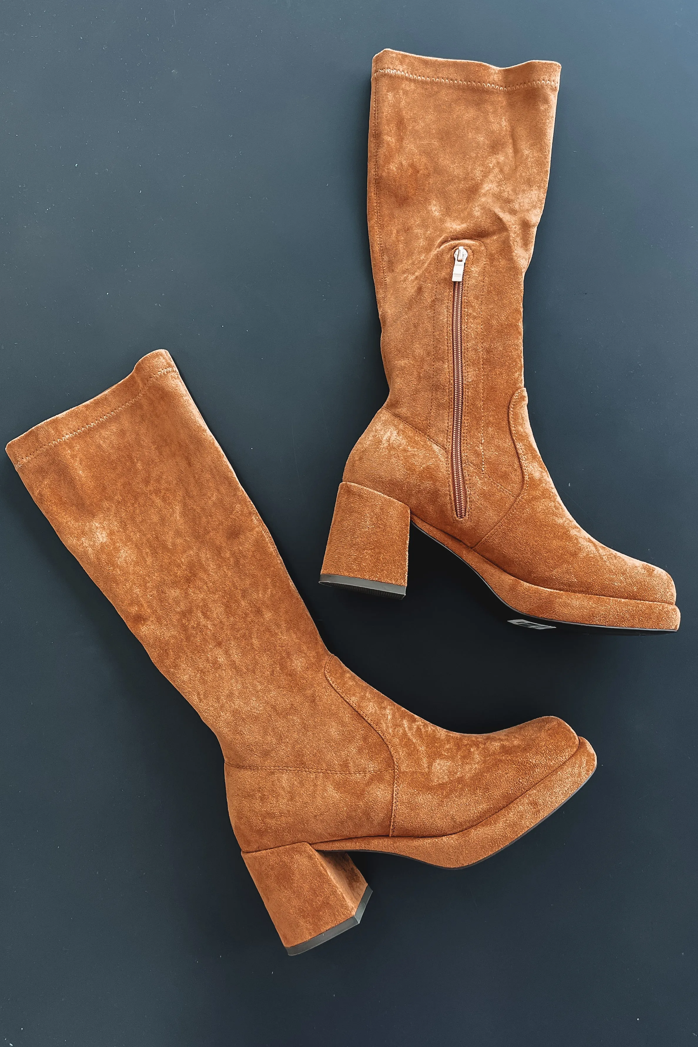 DEAL Sound Of The Season Suede Block Heel Boot