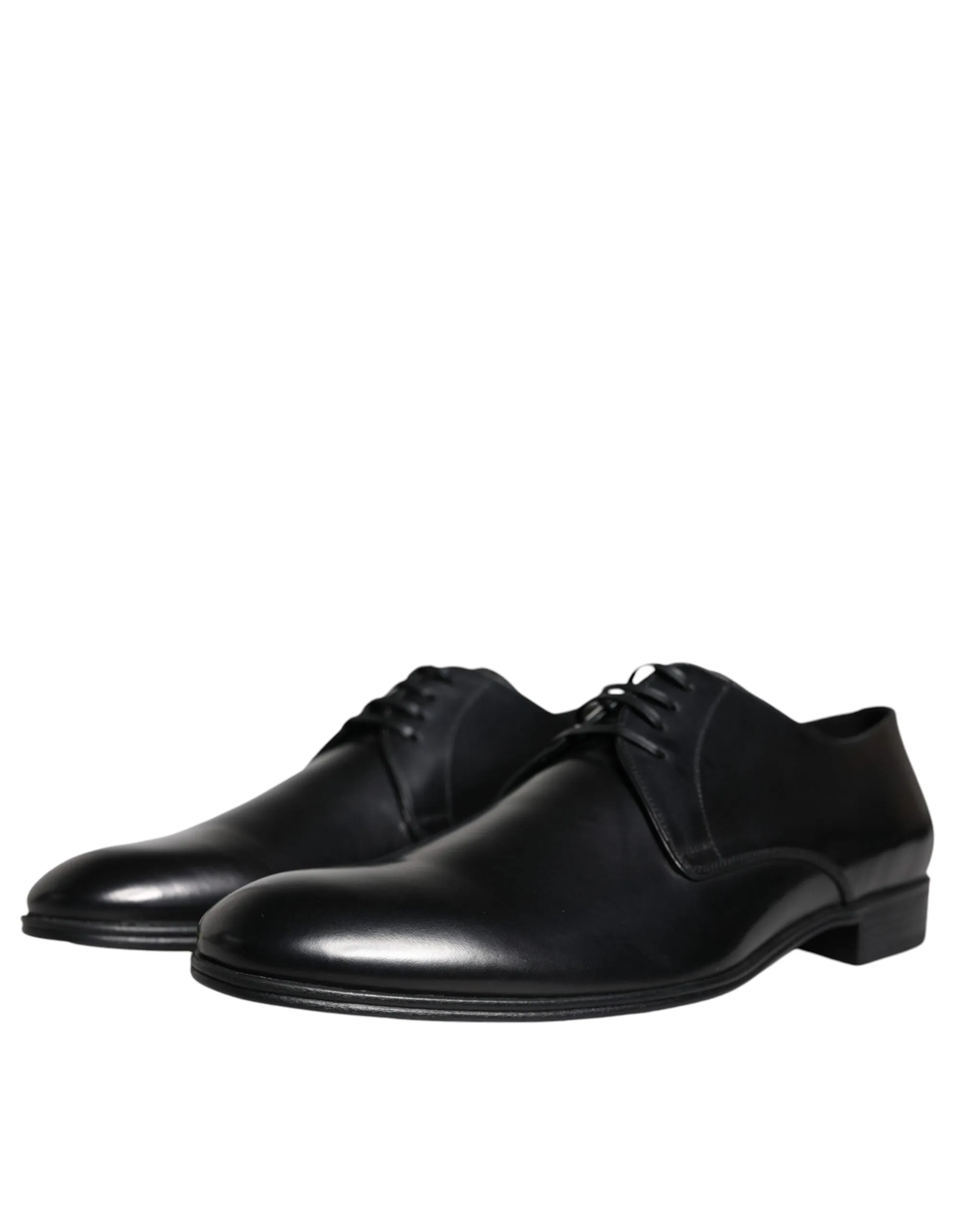 Dolce & Gabbana Black Leather Derby Formal Dress Shoes