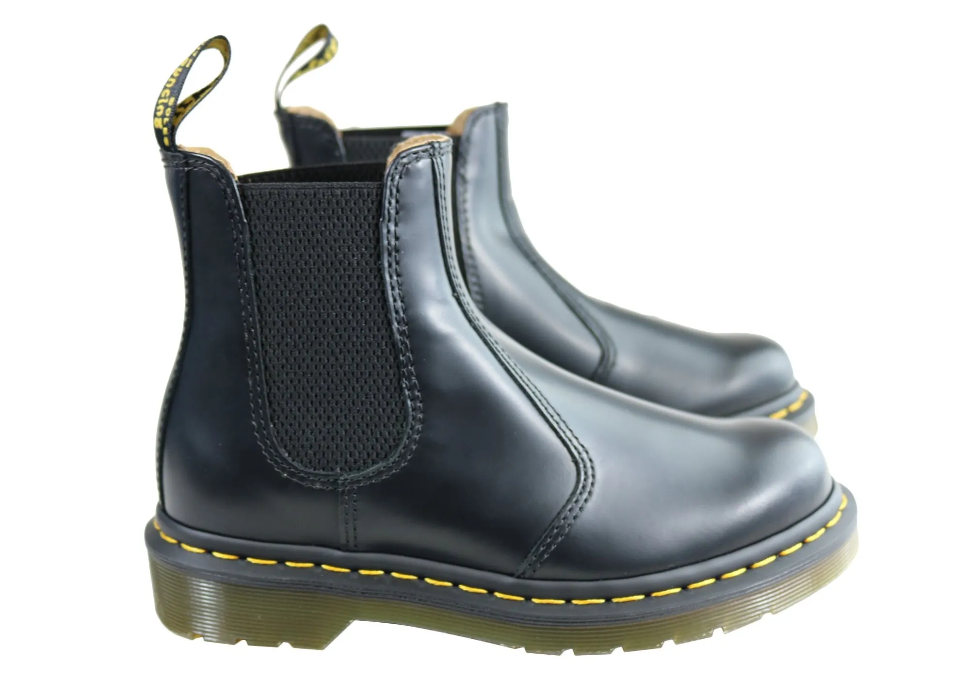 Dr Martens 2976 YS Black Smooth Unisex Leather Chelsea Boots