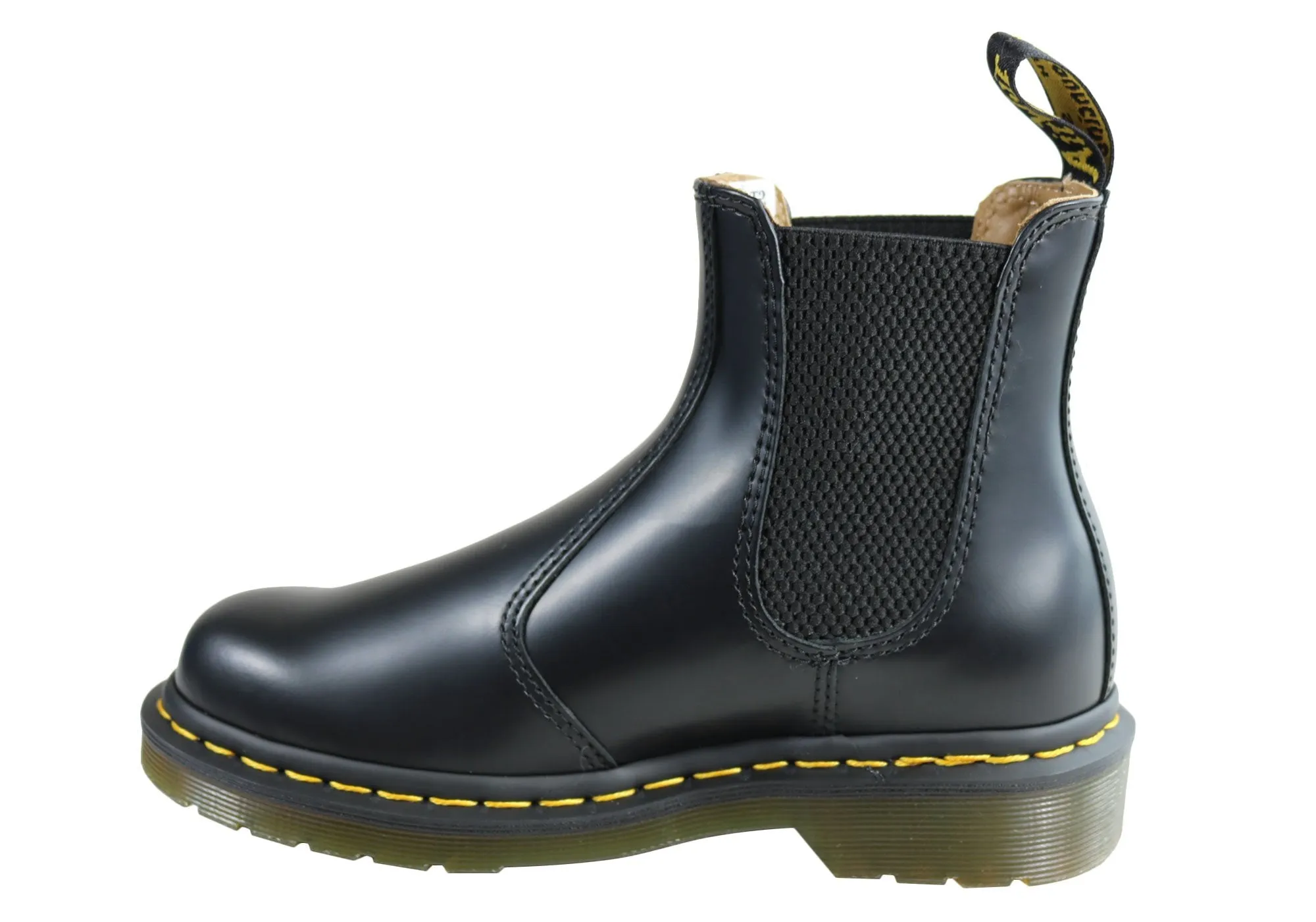 Dr Martens 2976 YS Black Smooth Unisex Leather Chelsea Boots