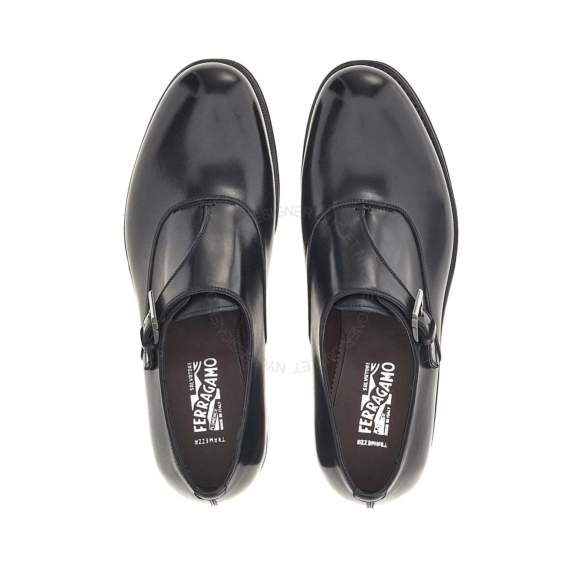 Ferragamo Liborio Monk Strap Loafers