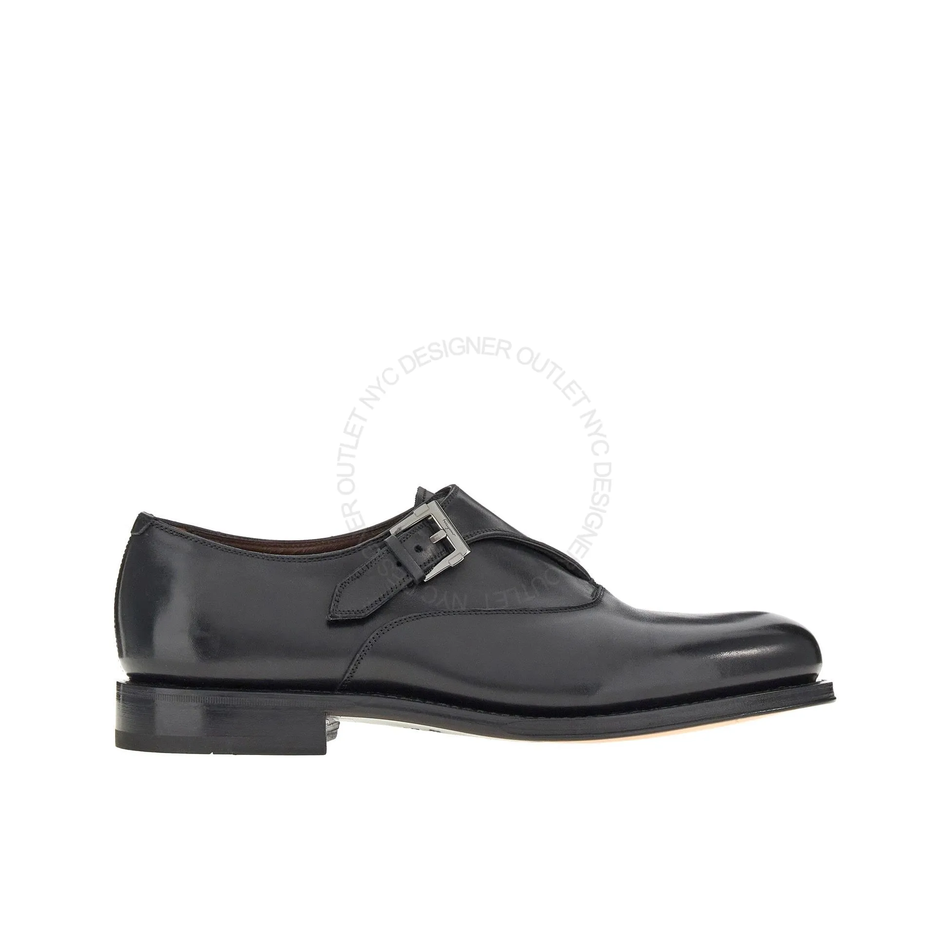 Ferragamo Liborio Monk Strap Loafers