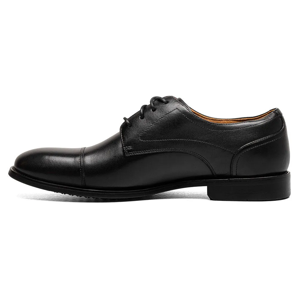 Florsheim Rucci Cap Toe Black Smooth Oxford Shoes