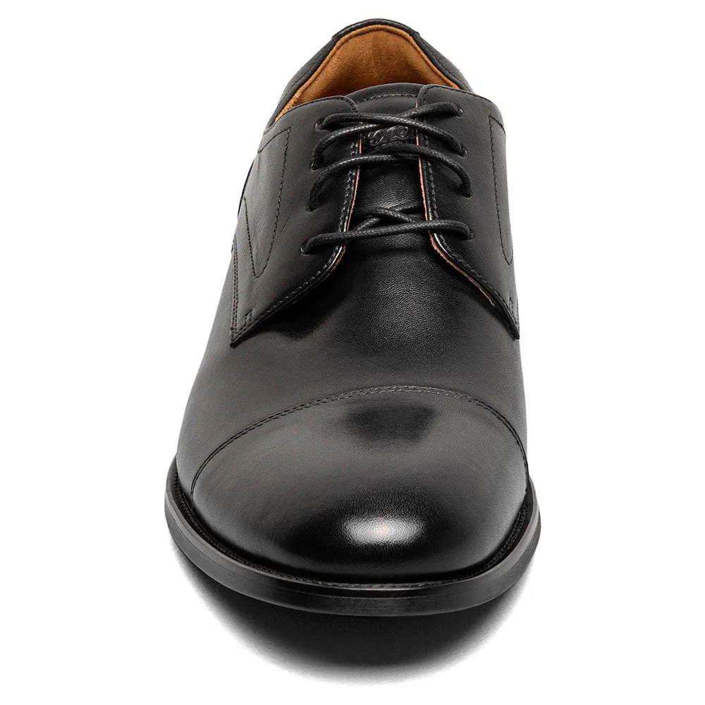 Florsheim Rucci Cap Toe Black Smooth Oxford Shoes