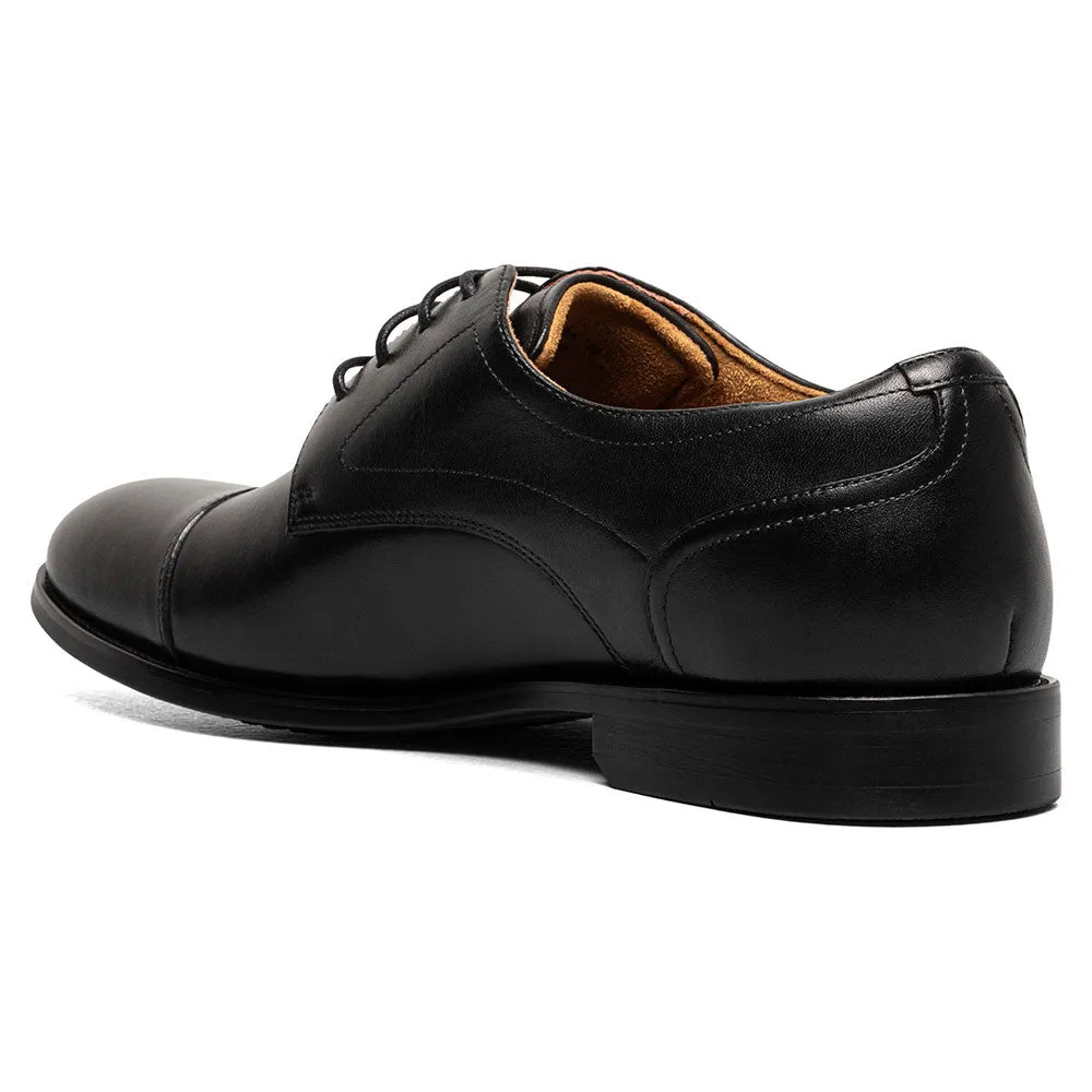 Florsheim Rucci Cap Toe Black Smooth Oxford Shoes