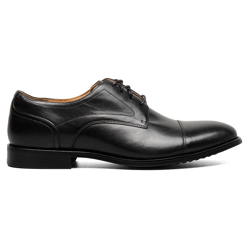 Florsheim Rucci Cap Toe Black Smooth Oxford Shoes