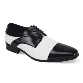 Giorgio Venturi 6880 Leather Cap Toe Lace Up Brogue Dress Shoes