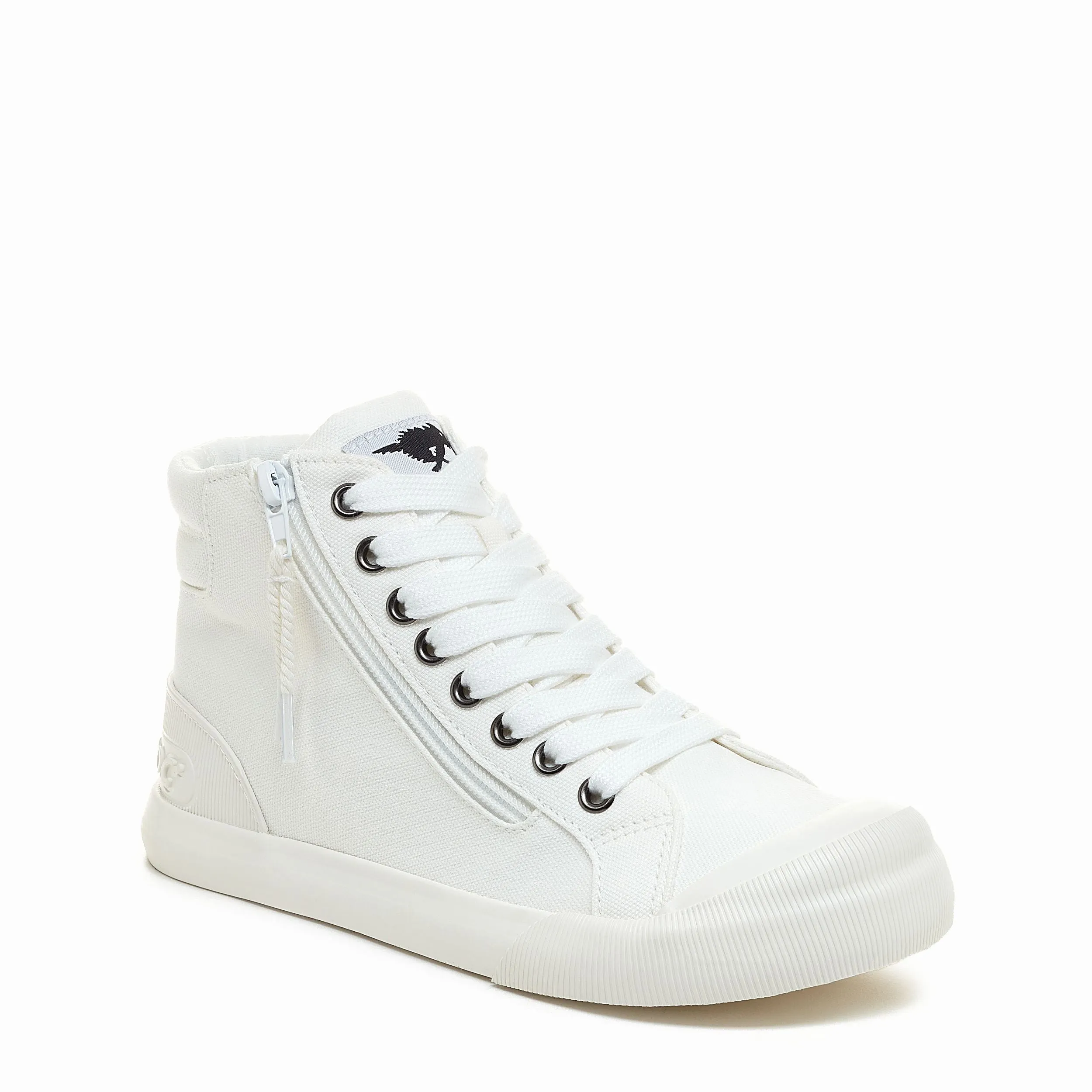 Jazzin All White High Top Trainers