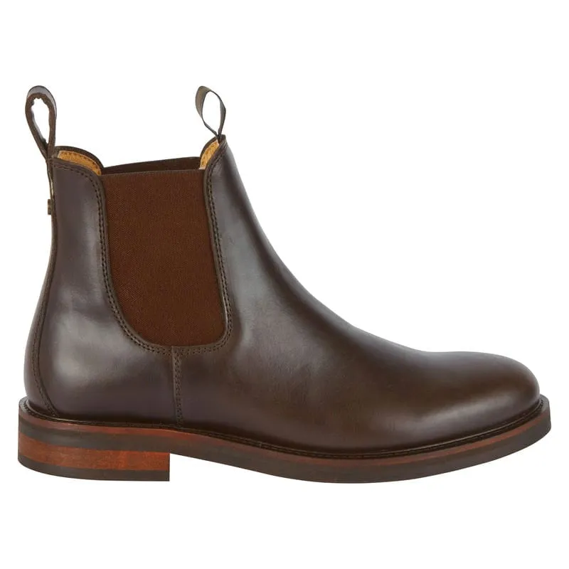 Le Chameau La Chelsea Cuir Mens Leather Boots - Marron Fonce