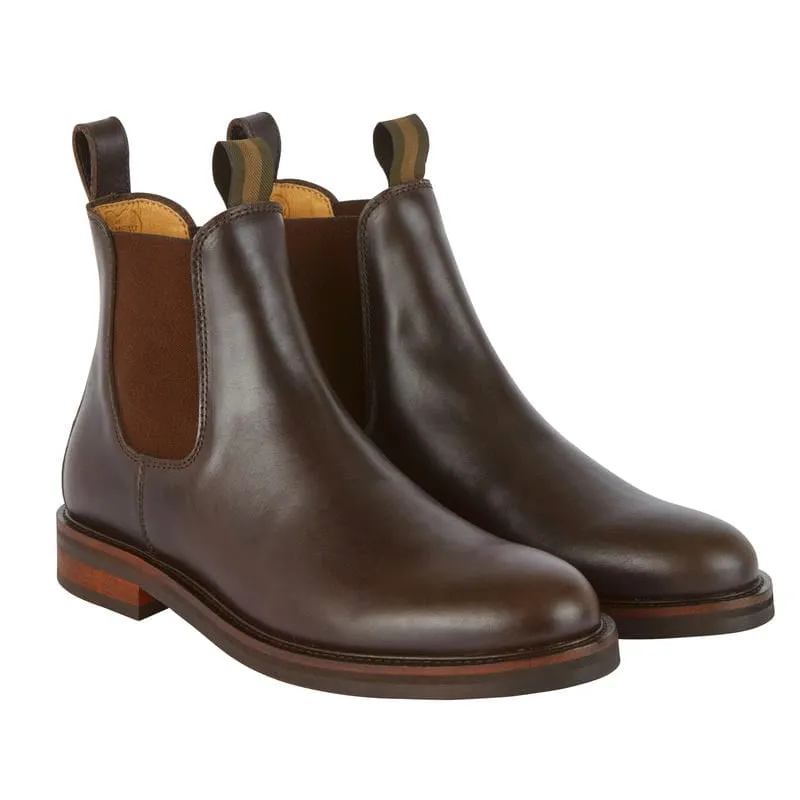 Le Chameau La Chelsea Cuir Mens Leather Boots - Marron Fonce