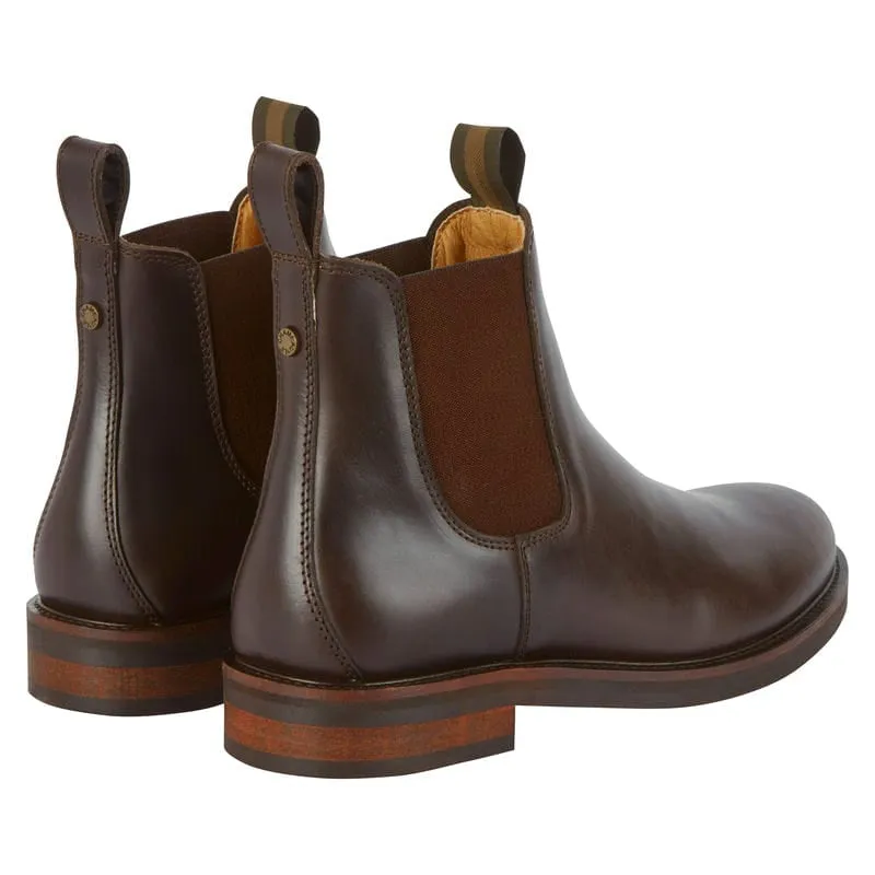 Le Chameau La Chelsea Cuir Mens Leather Boots - Marron Fonce