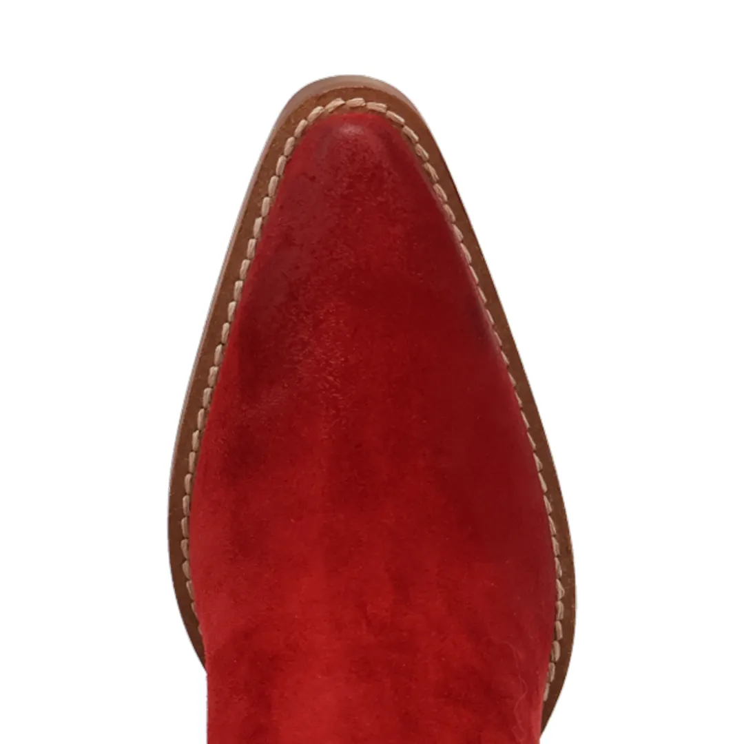 Online Exclusive | Dingo | Songbird Suede Bootie in Red ** PREORDER