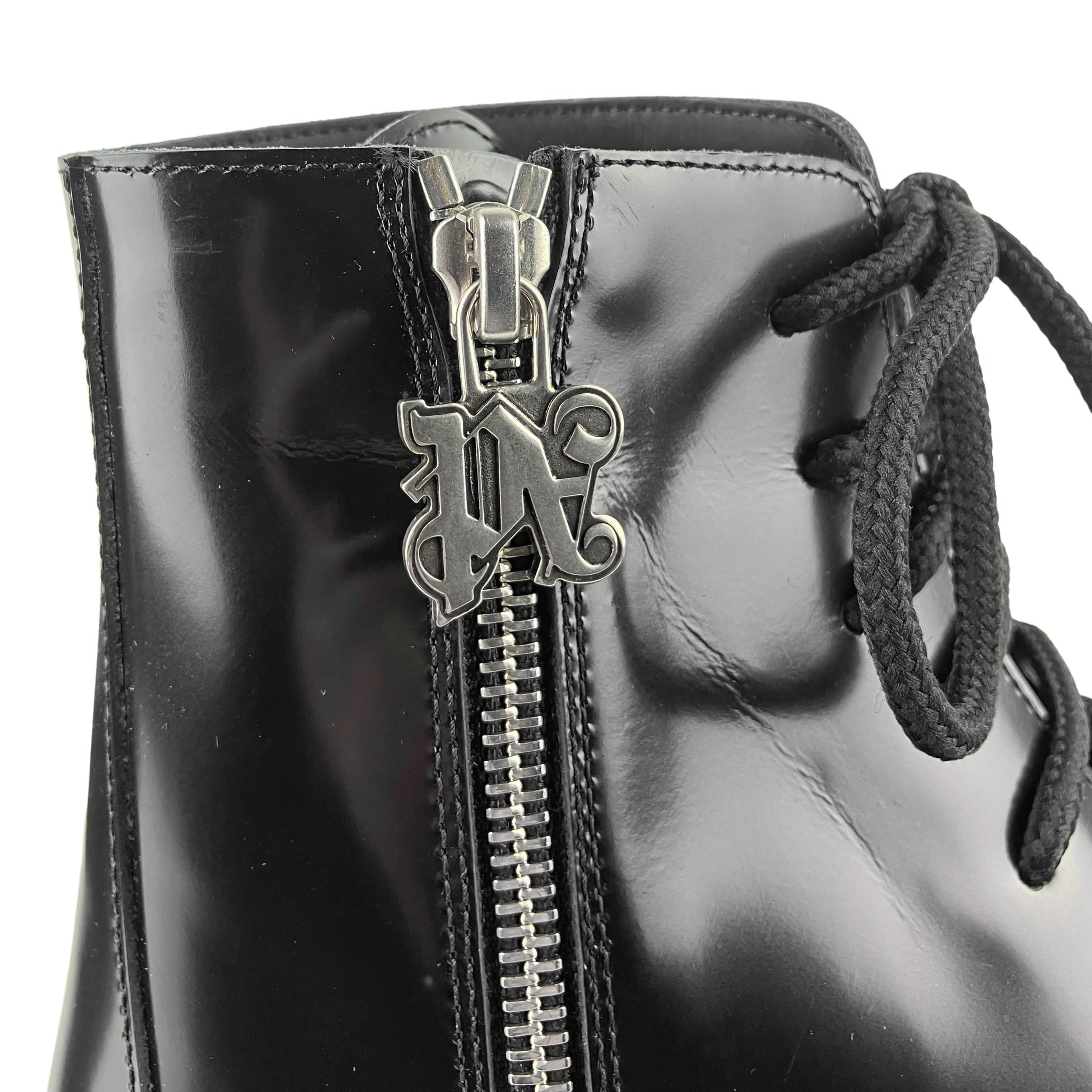 Palm Angels Combat Boots in Black