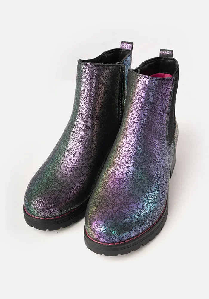 Rainbow Sparkle Chelsea Boots