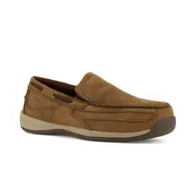 Rockport Men’s Brown Slip-On Steel Toe Boat Shoe RK6737