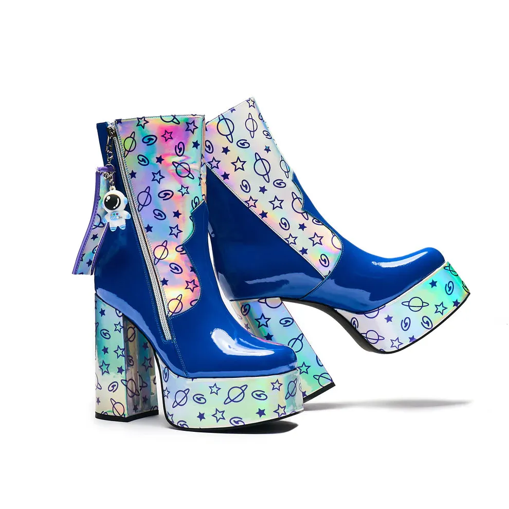 Spaceman Supernova Platform Heeled Boots