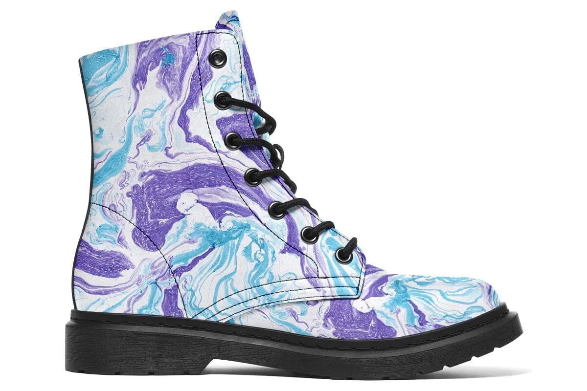 Swirls Combat Boots