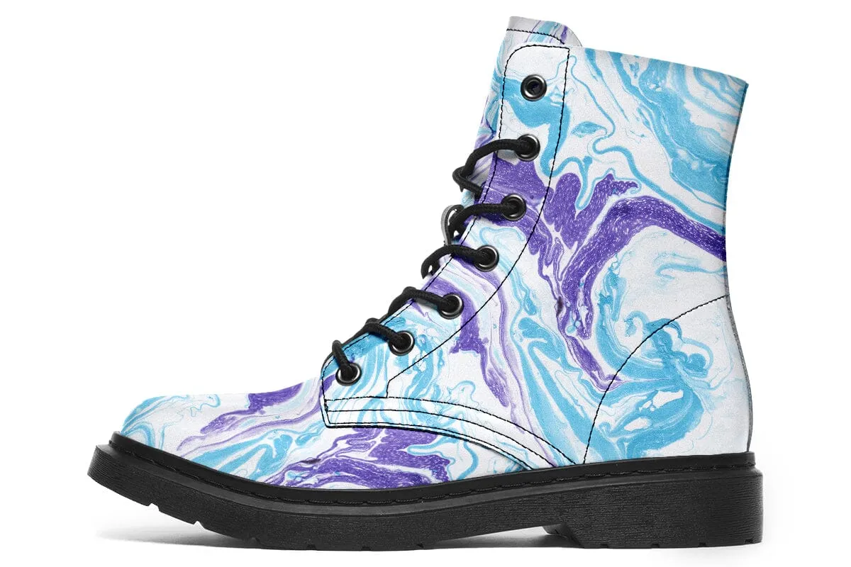 Swirls Combat Boots