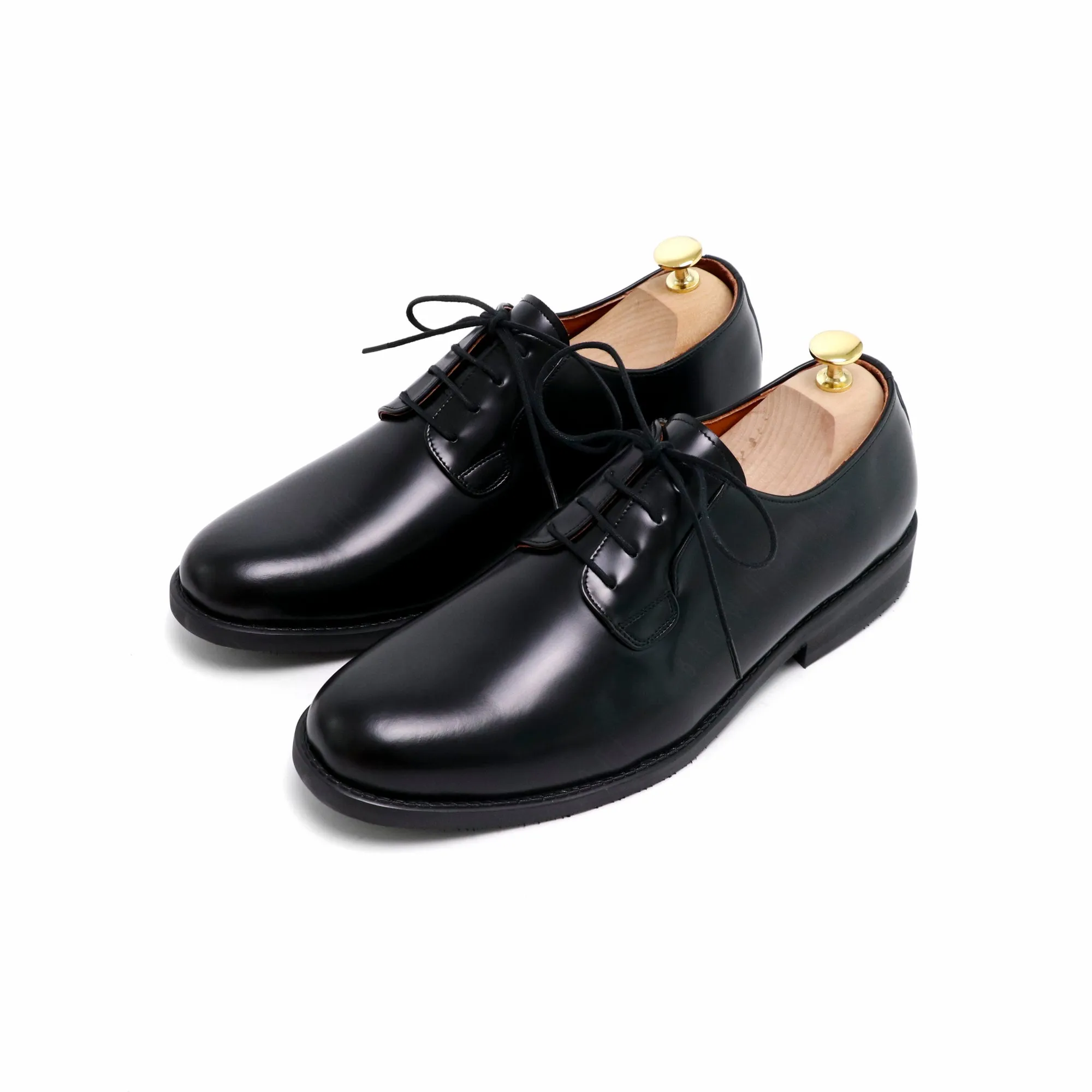 THE RULER PLAIN TOE BLUCHER MATTE BLACK