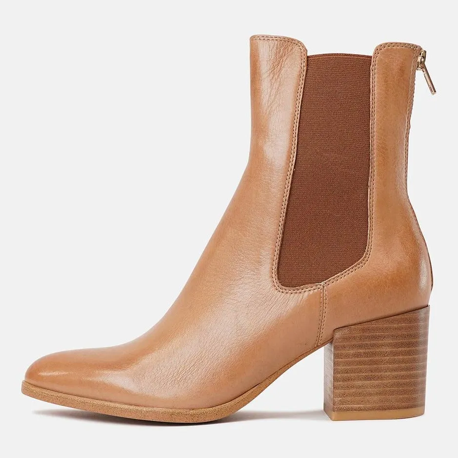 Zoltan Tan Leather Chelsea Boots